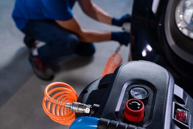 Вертикальний повітряний компресор EASE-AIR 50V, безмасляний повітряний компресор, максимальний тиск 10 бар, потужність 2 к.с., бак