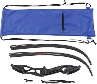 Професійний мисливський рекурсивний лук Huntingdoor 13–23 кг – для дорослих та початківців, для правшів, з аксесуарами та захистом для руки