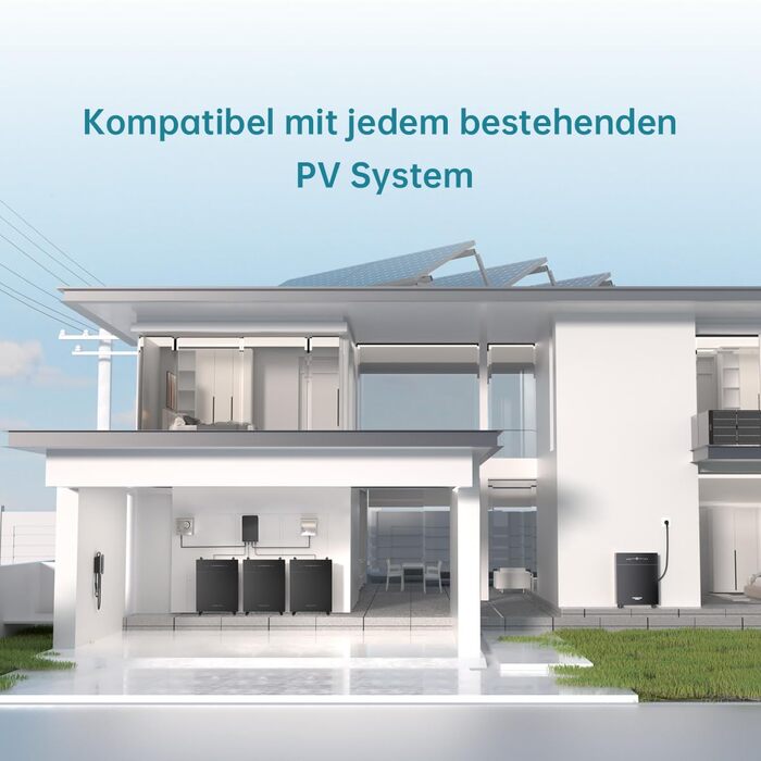 Електростанція VENUS-E на балконі потужністю 5,12 кВт, система накопичення енергії зі зв&39язком змінного струму, універсальне сонячне накопичувальне обладнання, 0 ПДВ для приватних осіб