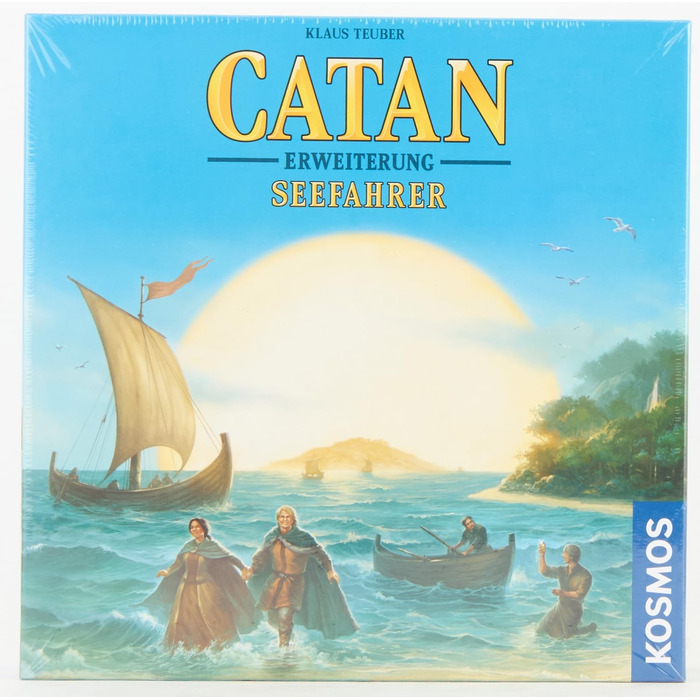 Моряки, розширення для CATAN - The Game, настільна гра для 3-4 гравців віком від 10 років, сімейна гра, грається тільки з базовою грою, Поселенці Катану CATAN Моряки, 682705 CATAN -