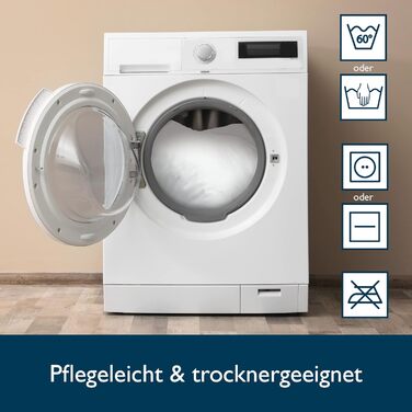 Комплект із 2 подушок Beautissu 80x80 см, стьобані подушки з мікрофібри 800 г, наповнювач з внутрішнього шва - подушки для сну, які можна прати, в подвійній упаковці - підходить для алергіків та має сертифікат Oeko-TEX - BeautNuit UK 80x80 см (2 шт.)