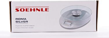 Кухонні ваги Soehnle Roma місткістю 5 кг та точністю зважування 1 г, цифрові кухонні ваги з практичною функцією додаткового зважув
