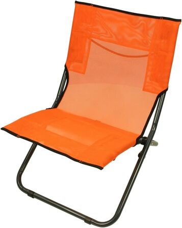 Пляжне крісло Fridani BCO XL Кемпінгове крісло Помаранчеве розкладне крісло ручка для перенесення Повітропроникне садове крісло