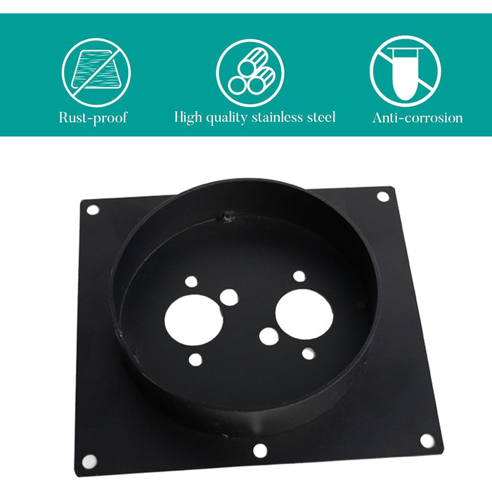 Монтажна пластина дизельного обігрівача Ali2, поворотна основа дизельного обігрівача, нержавіюча сталь, стійка до іржі, вібростійка, опорна пластина, поворотний тримач основи для обігрівачів Eberspacher Webasto, глибина 60 мм, стиль 1, глибина 60 мм