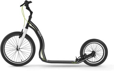 Самокат Yedoo Rodstr з педалями - до 150 кг, самокат з пневматичними шинами 20/16 - самокат для дорослих з алюмінієвого сплаву з р