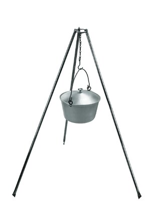 Тринога для казана кемпінгова, підвісна стійка 90 см