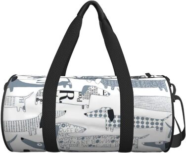 Містка дорожня сумка для подорожей, легка та довговічна, чудовий подарунок для походів, відпустки, ділових поїздок та іншого, з милим таксою, універсальний розмір