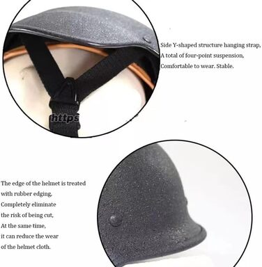 Шолом M88 Riot, легована сталь 1,5 мм зі шкіряною підкладкою, регульований ремінець для підборіддя для страйкболу, тактичного пейнтболу