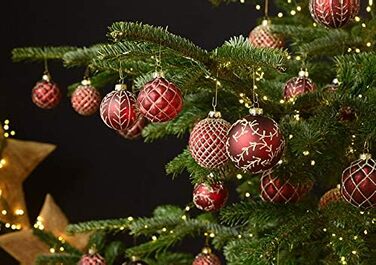 Елегантних скляних різдвяних кульок 12 шт MC-Trend