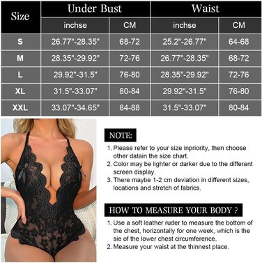 Сексуальний боді-бебідолл OhYeahLady, мереживний, чорний, L