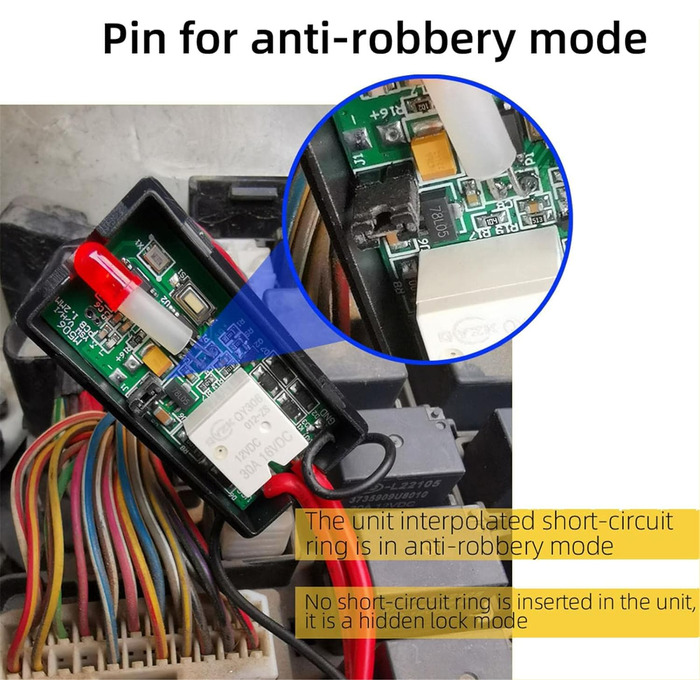 Протиугінний пристрій, автомобільний іммобілайзер з датчиком автомобіля, протиугінний електронний замок двигуна з протиугінним пультом дистанційного керування, два режими для автомобіля