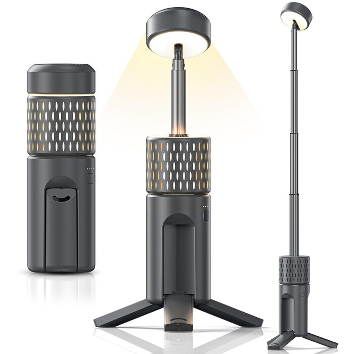 Телескопічний кемпінговий ліхтар, акумуляторний, світлодіодний 14000 мАг, багатофункціональний, магнітний та кріпиться на штатив, водонепроникний IPX5, ліхтар для намету, робочий ліхтар для кемпінгу, використання на вулиці, аварійний