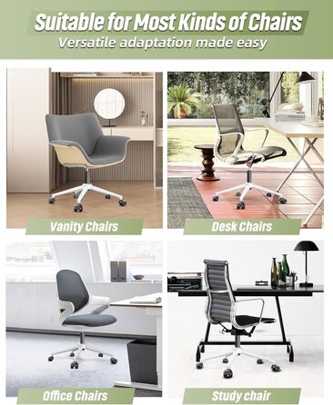 Поворотна основа для офісного крісла, посилена металева основа для робочого крісла, універсальні колеса та газова пружина, корпус білого кольору, 60