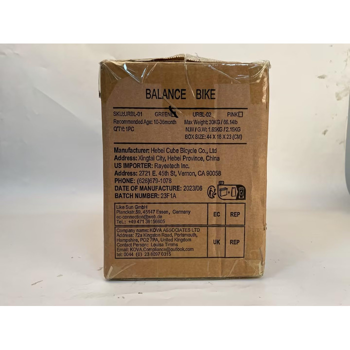 Дитячий велосипед-балансир URMYWO від 1 року, іграшка-балансир для дитини 10-24 місяців, перший велосипед без педалей з 4 колесами