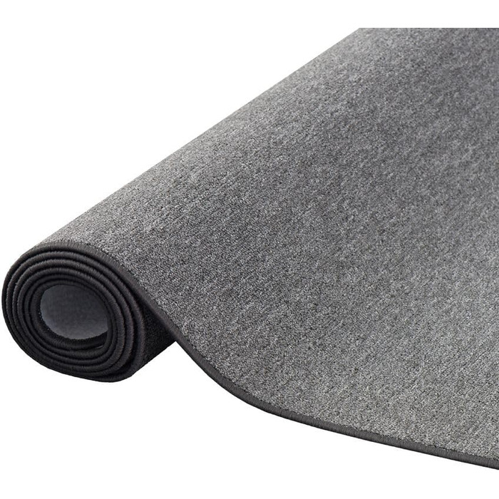 Велюровий килим Антрацит в 24 розмірах 100х100 см