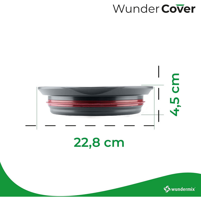 Кришка для зберігання свіжості WunderCover з функцією зважування Аксесуари для герметичної кришки чаші для змішування Monsieur Cuisine Вагова тарілка для Monsieur Cuisine Smart, Connect & Trend
