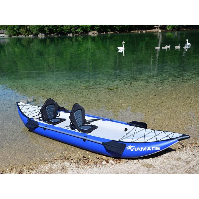 Туристичний каяк Sit-on-Top для 2 осіб, каное 400 см з пневматичним дном високого тиску