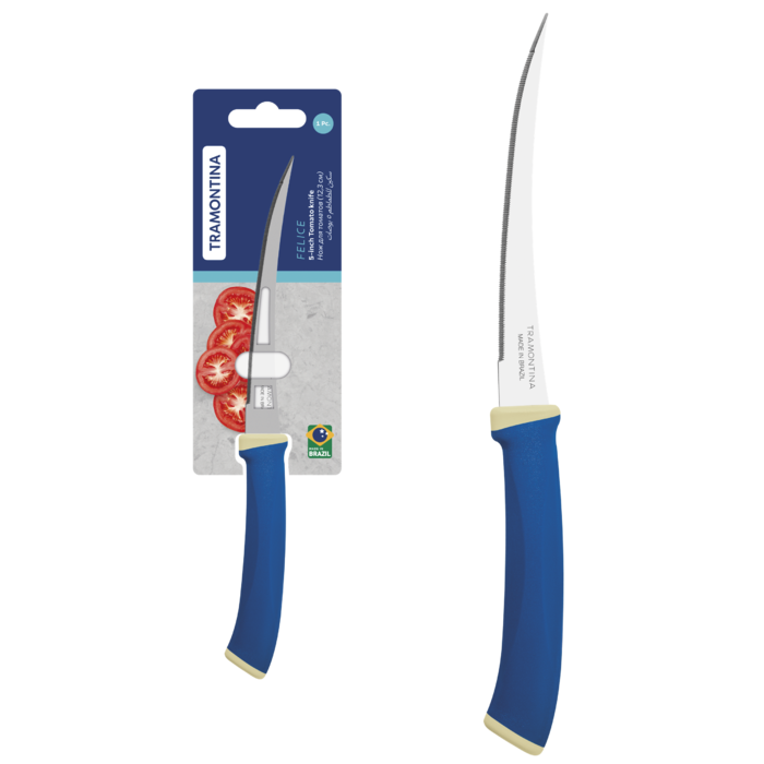 Ніж для томатів Tramontina Felice blue, 123 мм (7081463)