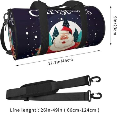 Яскрава спортивна сумка з новорічним дизайном, дорожня сумка для чоловіків та жінок, великий спортивний мішок