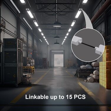 Світлодіодний світлодіодний світильник для вологих приміщень Modlicht 120 см з 36 Вт, 5000 К, холодний білий, 3960 люмен, ультратонкий стельовий світильник для вологих приміщень, плоский, водонепроникний, IP65, лампа для ванної майстерні для підвального г