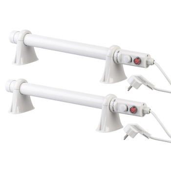 Комплект із 2 електричних стрижневих обігрівачів для теплиць, 55 Вт, 51 см, IP44 (нагрівальний стрижень, захист від замерзання з термостатом, зимовий захист)