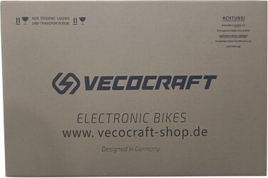 Електричний велосипед VecoCraft Nemesis e Bike, складний велосипед e-bike 20 дюймів для жінок з низькою рамою, зі знімним акумулятором 36V/468Wh, електричний складний велосипед для чоловіків, ebike men з stvzo стандартний чорний (468WH)