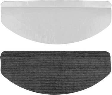 Набір із 15 самоклеючих килимків для сходів, нековзні, захисні килимки для сходів, підходять для дітей, людей похилого віку та домашніх тварин, 65 21 см, чорна сітка