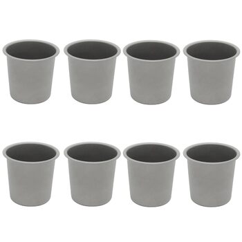 Металева туристична кружка, легка титанова склянка для пива, 220 мл, безшовний дизайн, портативна для подорожей на природі (8 шт.)