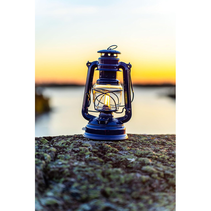 Комплект інтер&39єру Feuerhand, кобальтово-синій ліхтар Baby Special 276 LED рефлекторний абажур 2 літій-іонні батареї Теплий білий колір, регульована яскравість, до 18 днів роботи Для використання в приміщенні та на вулиці Безвідблискове, атмосферне світ