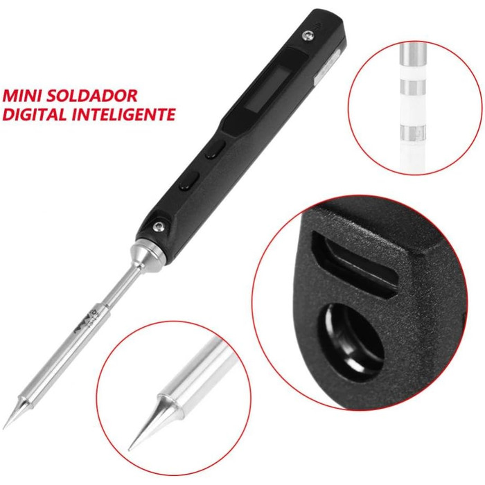 Міні-паяльник TS101 Портативний електричний паяльник з набором DC 12V-24V 65W зварювальний інструмент для електроніки та друковани