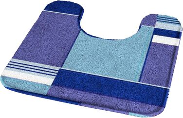 Килимок для туалету Kleine Wolke Padova, 50 x 50 см, темно-синій. Темно-синій 50 x 50 см (квадратний) Одинарний