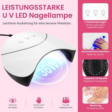 Стартовий набір VANREESA з лампою (24 кольори)