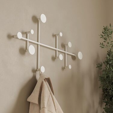 Настінна вішалка 'Sval Мінімалістичний дизайн вішалки з Берліна Сучасна металева вішалка / гачок для одягу на стіну Білий
