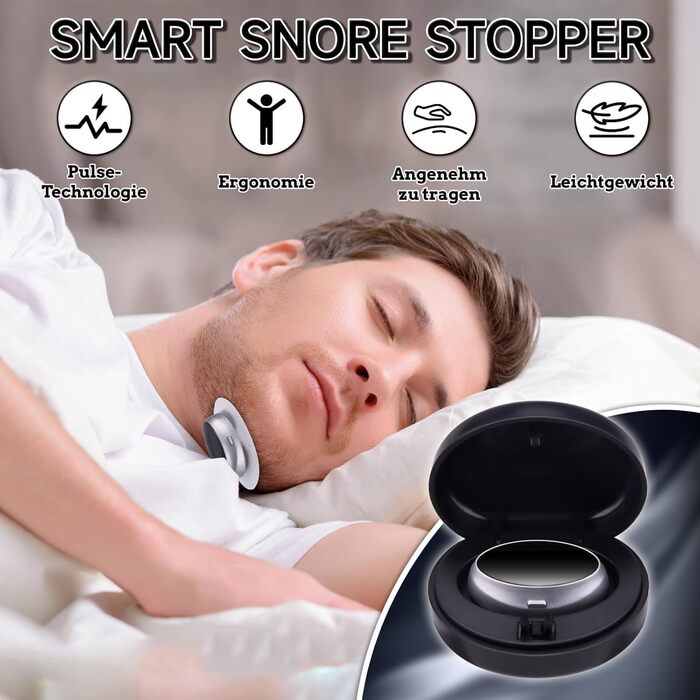 Заглушка від хропіння, пристрої проти хропіння, пристрій проти хропіння Sleep Ease, магнітний пристрій Sleepease з 3-швидкісним режимом для покращення якості сну та зняття втоми (B)