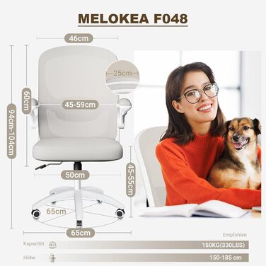 Крісло для офісу Bionic 4D з поперековою підтримкою, ергономічне офісне крісло з підлокітниками, що відкидаються на 100, регульоване по висоті офісне крісло, сітчасте комп&39ютерне крісло, відповідає стандарту EN12520, сіро-бежеве