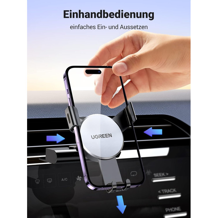 Автомобільний тримач CD слот автомобільний мобільний телефон гравітаційний автомобільний мобільний телефон тримач однією рукою сум