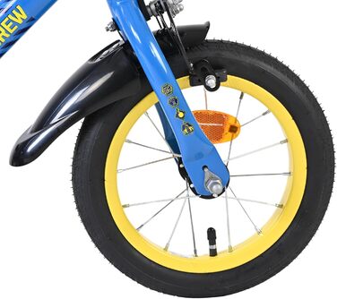 Дитячий велосипед Volare Rubble & Crew 12 35 років Ручне та ножне гальмо, знімні бічні колеса, захист ланцюга та світловідбивачі Регульоване сідло Подарунок для дівчаток та хлопчиків