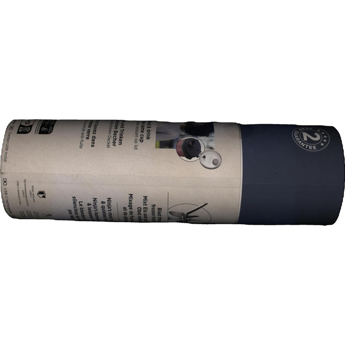 Портативний блендер / блендер / блендер для приготування смузі Ninja Blast, чаша 530 мл, кришка з захистом від розливу, потужний м