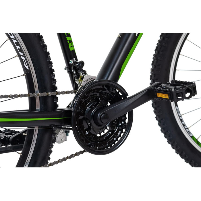 Гірський велосипед KS Cycling Hardtail 27.5&39&39 Morzine 27.5 дюймів, 53 см чорно-зелений