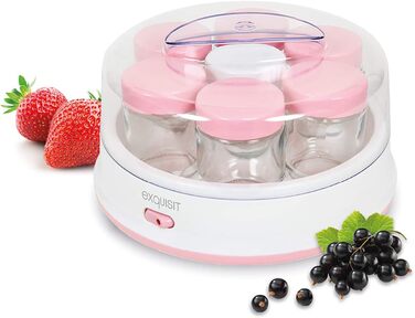 Йогуртниця Exquisit YM 3101 WEP зробіть свій власний йогурт йогуртниця 7 порційних баночок по 200 мл можна мити в посудомийній маш