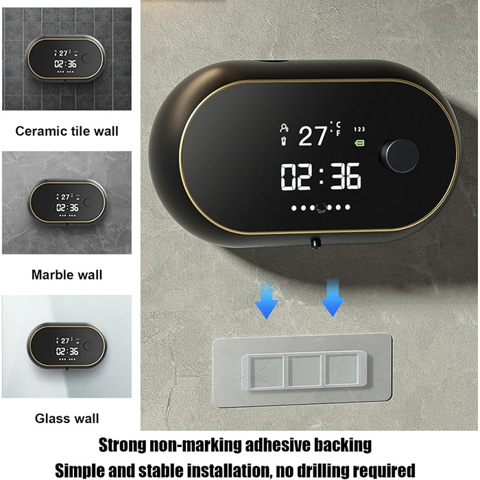 Автоматичний дозатор мила настінний, електричний насос для ручного мила, що перезаряджається від USB, з ІЧ-датчиком, розумний елек