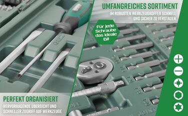 Універсальний набір інструментів Brder Mannesmann, у складному кейсі M29085 Одинарний