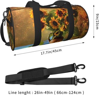 Дорожня сумка-циліндр з квітковим принтом, спортивна сумка для чоловіків та жінок, сумка-мішок, спортивна дорожня сумка