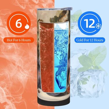 Кружка з прямою трубочкою, 590 мл, принт з інжиром, підходить для кемпінгу, офісу та дому.