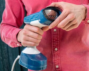 Парова щітка 1400 Вт резервуар для води 150 мл кабель живлення 2,6 м до 8 хв. відпарювання швидке нагрівання 25 г/хв. безперервний