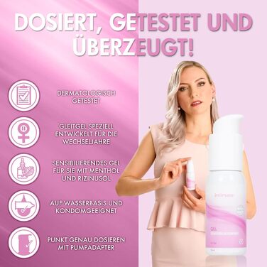 Гель-лубрикант Intimate Gel Sensibilisierend, 50 мл, для жінок у період менопаузи