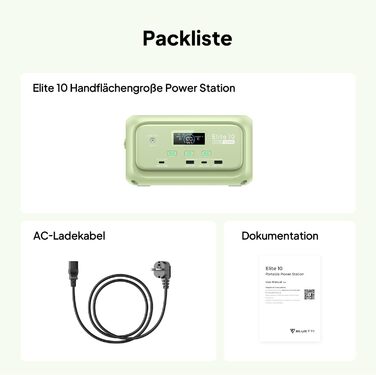 Портативна міні-електростанція BLUETTI Elite 10, акумулятор LiFePO4 ємністю 128 Втгод із розеткою змінного струму 200 Вт, резервне джерело безперебійного живлення 10 мс, сонячний генератор зі швидкою зарядкою для кемпінгу, подорожей, активного відпочинку 