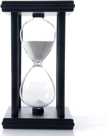 Пісочний годинник, дерево, дерево (15 хвилин, чорний)
