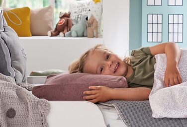 Дитяча подушка Theraline від 2 років, ергономічна подушка для сну та подушка для підтримки шиї, наповнювач з піни з пам'яттю та пе