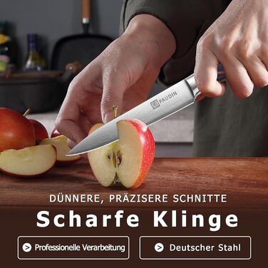 Ніж кухарський універсальний професійний 13 см Гострий кухарський ніж з німецької нержавіючої сталі з ергономічною ручкою універса